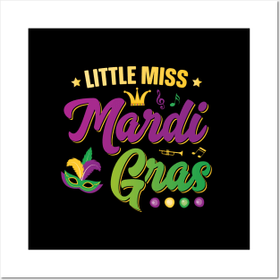 Little Miss Mardi Gras Posters and Art